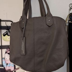 NEW American Eagle Dark brown Leather Carry Bag